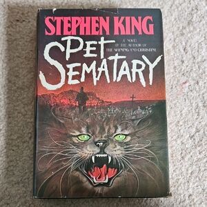 Stephen King 'Pet Sematary' Hardcover Book (Book Club Edition 1983)